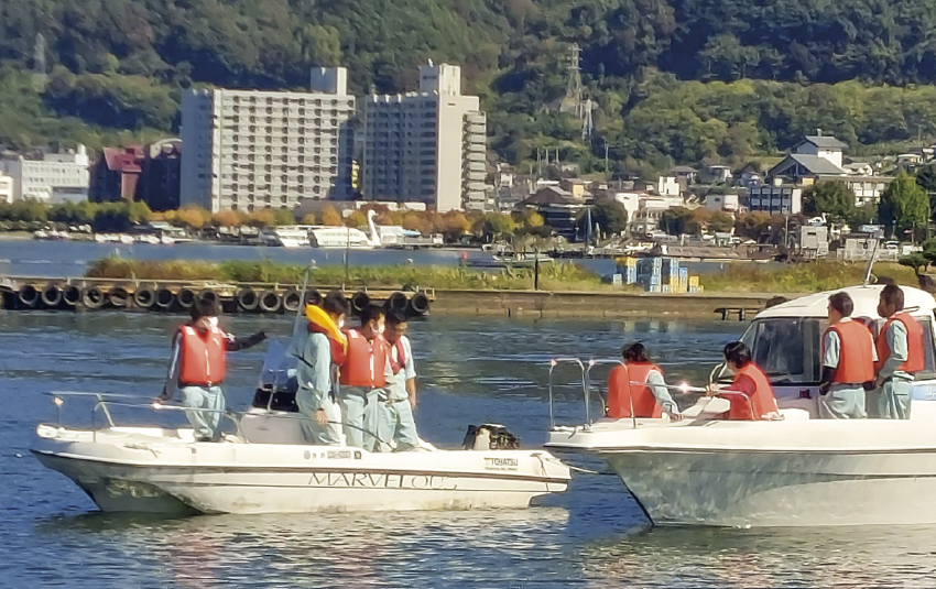 ボーディング研修での乗船体験